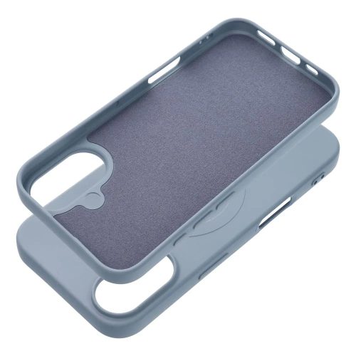 SILICONE MAG COVER (big hole) case MagSafe IPHONE 17 tok, kék