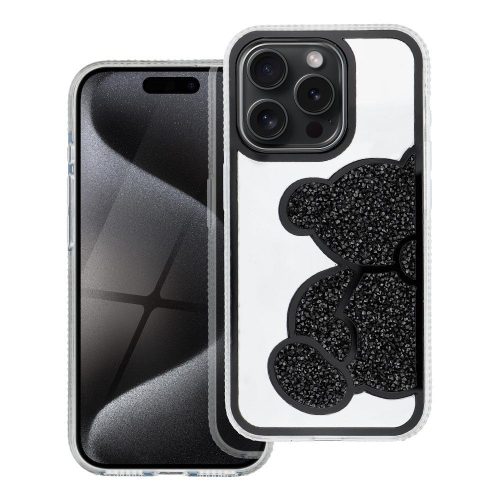 TEDDY BEAR Case IPHONE 17 Pro tok, fekete