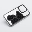 TEDDY BEAR Case IPHONE 17 Pro Max tok, fekete
