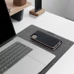 LUNA Book tok, arany SAMSUNG S25 FE tok, fekete