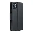 FANCY Book case SAMSUNG S25 FE tok, fekete