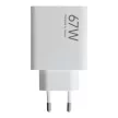 XIAOMI original hálózati töltő USB A QC3.0 3A 67W MDY-15-ET, fehér bulk