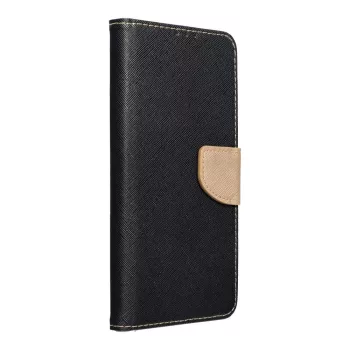 FANCY Book case SAMSUNG A37 tok, fekete-arany