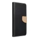 FANCY Book case SAMSUNG A37 tok, fekete-arany