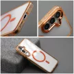 Case FRAME CLEAR HYBRID MAG COVER MagSafe SAMSUNG A37 hermes tok, narancs