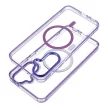 Case FRAME CLEAR HYBRID MAG COVER MagSafe SAMSUNG A37 tok, lila