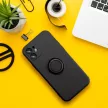 SILICONE RING case SAMSUNG A57 5G tok, fekete