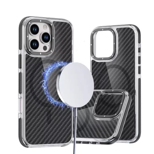 FIBER Case comapitble with MagSafe SAMSUNG A57 5G tok, fekete
