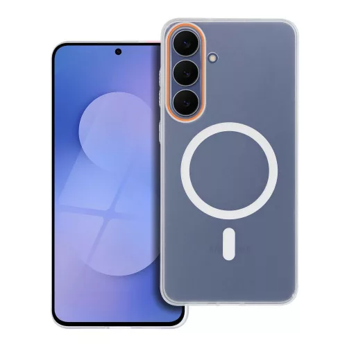 Case GO tok, narancs MagSafe SAMSUNG A57 tok, átlátszó