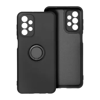SILICONE RING case SAMSUNG A37 5G tok, fekete