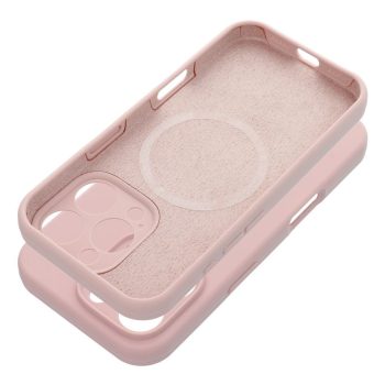   Silicone Case 2mm IPHONE 17 Pro MagSafe sand tok, rózsaszín