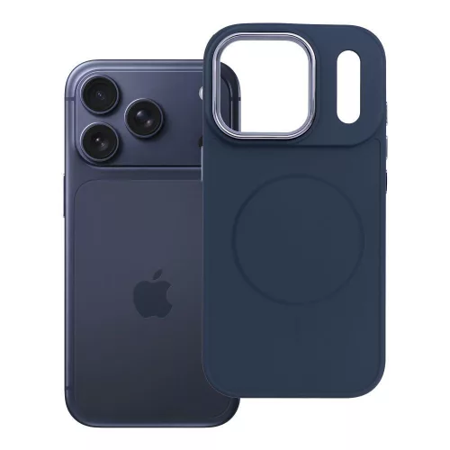 Frame Mag Cover MagSafe iPhone 18 Pro / 17 Pro tok, sötétkék