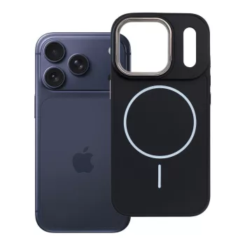 Frame Mag Cover MagSafe iPhone 18 Pro / 17 Pro tok, fekete