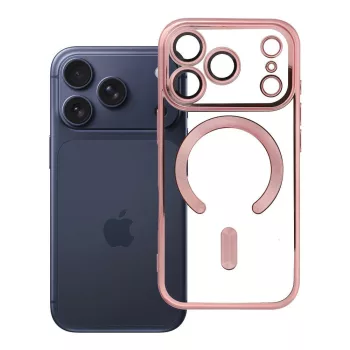   Electro Mag Cover MagSafe iPhone 17 Pro / 18 Pro tok, arany-rózsaszín