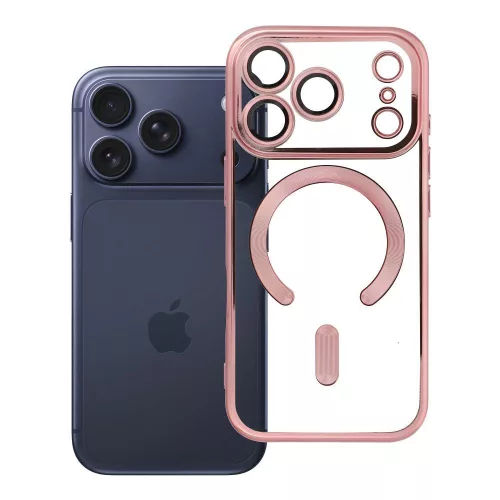 Electro Mag Cover MagSafe iPhone 17 Pro / 18 Pro tok, arany-rózsaszín