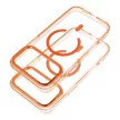 Frame Clear Hybrid Mag Cover MagSafe hermes iPhone 17 Pro / 18 Pro tok, narancssárga