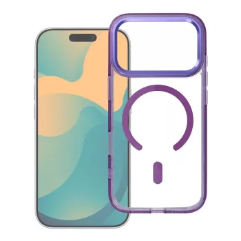   Frame Clear Hybrid Mag Cover MagSafe iPhone 17 Pro / 18 Pro tok, fekete