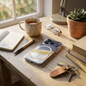 Golden MagSafe iPhone 18 Pro / 17 Pro tok, mintás