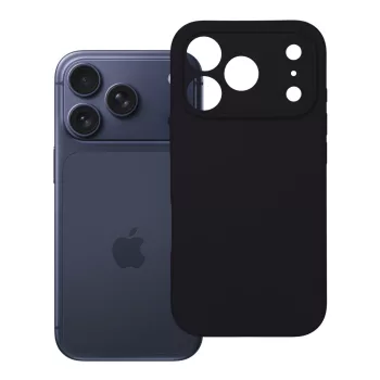   Silicone 2mm (camera protection) iPhone 18 Pro / 17 Pro tok, fekete