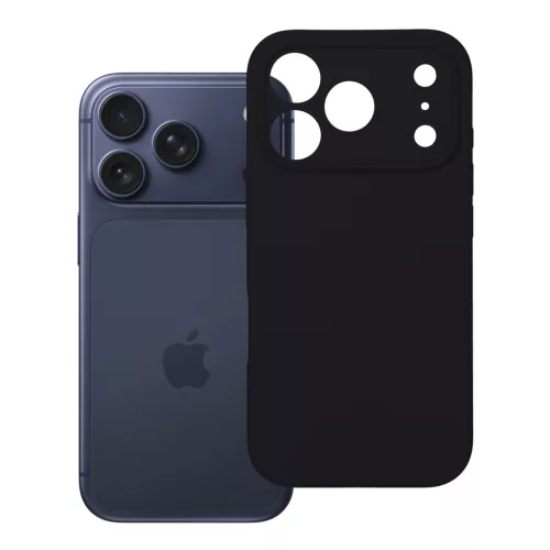 Silicone 2mm (camera protection) iPhone 18 Pro / 17 Pro tok, fekete
