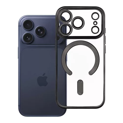 Electro Mag Cover MagSafe iPhone 17 Pro / 18 Pro tok, fekete