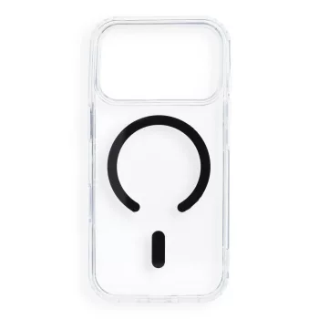   Drop Glue Colorful Ring Mag Cover MagSafe iPhone 17 Pro / 18 Pro tok, fekete
