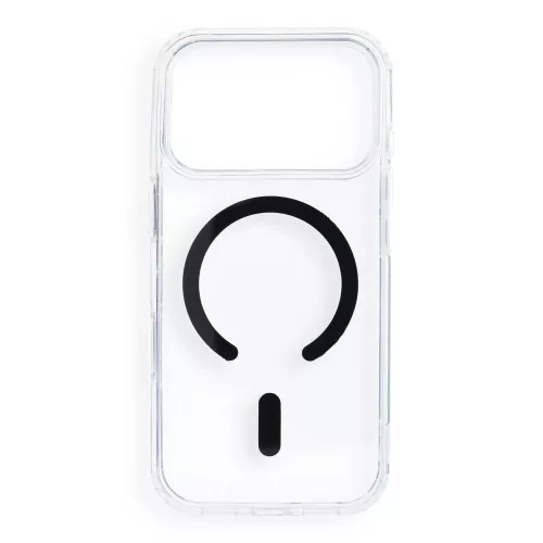 Drop Glue Colorful Ring Mag Cover MagSafe iPhone 17 Pro / 18 Pro tok, fekete