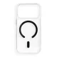 Drop Glue Colorful Ring Mag Cover MagSafe iPhone 17 Pro / 18 Pro tok, fekete