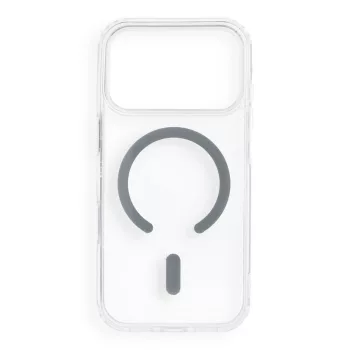   Drop Glue Colorful Ring Mag Cover MagSafe iPhone 17 Pro / 18 Pro tok, szürke