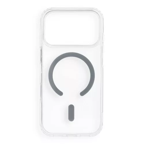 Drop Glue Colorful Ring Mag Cover MagSafe iPhone 17 Pro / 18 Pro tok, szürke