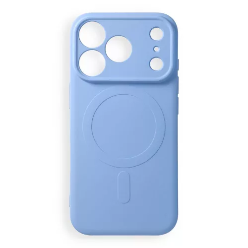 Silicone Mag Cover MagSafe (camera protection) iPhone 17 Pro / 18 Pro tok, világoskék