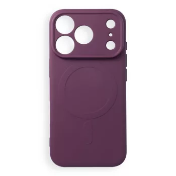   Silicone Mag Cover MagSafe (camera protection) Dark Cherry iPhone 17 Pro / 18 Pro tok, bordó