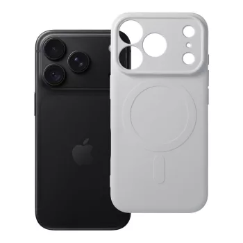   Silicone Mag Cover MagSafe (camera protection) iPhone 18 Pro / 17 Pro tok, ezüst