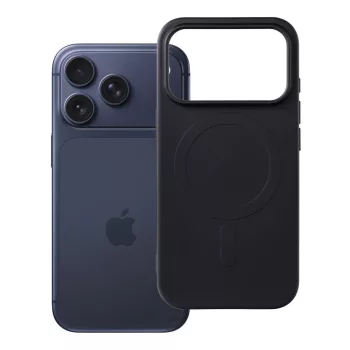   Silicone Mag Cover MagSafe (big hole) iPhone 17 Pro / 18 Pro tok, fekete
