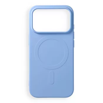   Silicone Mag Cover MagSafe (big hole) iPhone 17 Pro / 18 Pro tok, világoskék