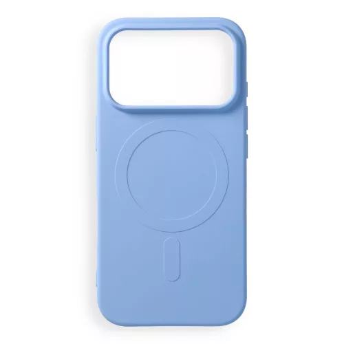 Silicone Mag Cover MagSafe (big hole) iPhone 17 Pro / 18 Pro tok, világoskék