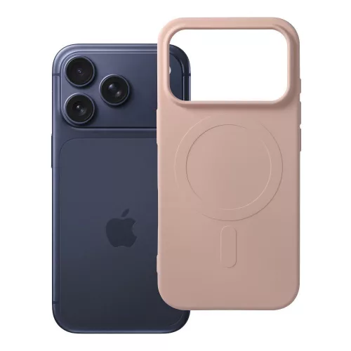 Silicone Mag Cover MagSafe (big hole) iPhone 17 Pro / 18 Pro tok, rózsaszín