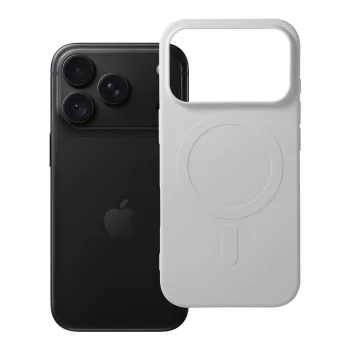   Silicone Mag Cover MagSafe (big hole) iPhone 18 Pro / 17 Pro tok, ezüst