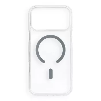   Drop Glue Colorful Ring Mag Cover MagSafe iPhone 17 Pro Max / 18 Pro Max tok, szürke