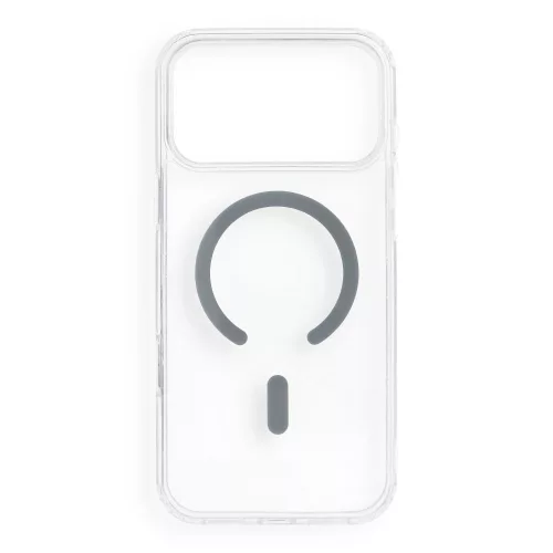 Drop Glue Colorful Ring Mag Cover MagSafe iPhone 17 Pro Max / 18 Pro Max tok, szürke