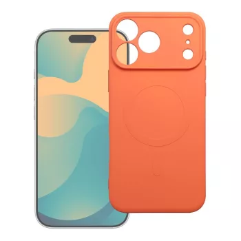   Silicone Mag Cover MagSafe (camera protection) iPhone 17 Pro / 18 Pro tok, narancssárga