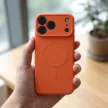 Silicone Mag Cover MagSafe (camera protection) iPhone 17 Pro / 18 Pro tok, narancssárga