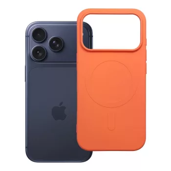   Silicone Mag Cover MagSafe (big hole) iPhone 17 Pro / 18 Pro tok, narancssárga