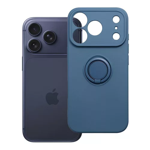 Silicone Ring iPhone 17 Pro / 18 Pro tok, sötétkék