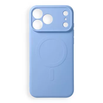   Silicone Mag Cover MagSafe (camera protection) iPhone 17 Pro Max / 18 Pro Max tok, világoskék
