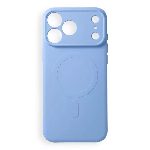 Silicone Mag Cover MagSafe (camera protection) iPhone 17 Pro Max / 18 Pro Max tok, világoskék