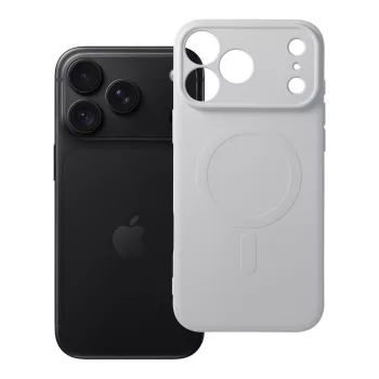   Silicone Mag Cover MagSafe (camera protection) iPhone 18 Pro Max / 17 Pro Max tok, ezüst
