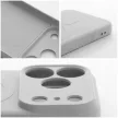 Silicone Mag Cover MagSafe (camera protection) iPhone 18 Pro Max / 17 Pro Max tok, ezüst