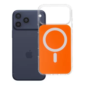   Clear Fusion Mag Cover MagSafe hermes iPhone 17 Pro Max / 18 Pro Max tok, narancssárga