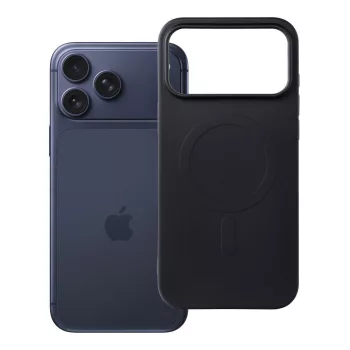   Silicone Mag Cover MagSafe (big hole) iPhone 17 Pro Max / 18 Pro Max tok, fekete